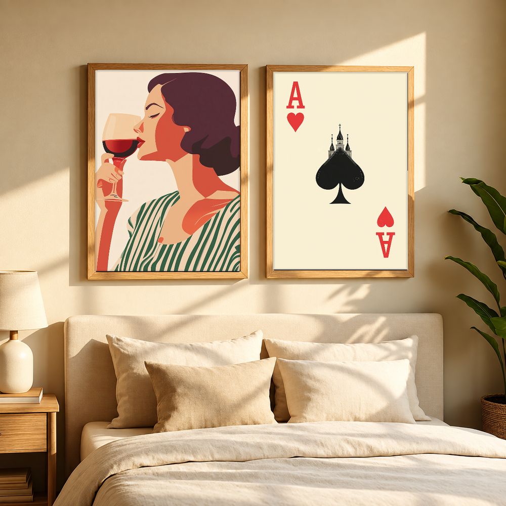 Set de 2 cuadros decorativos que combinan