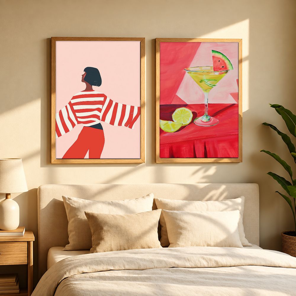 Set de 2 cuadros decorativos que combinan