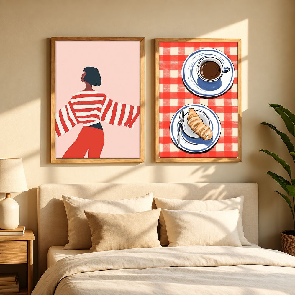 Set de 2 cuadros decorativos que combinan
