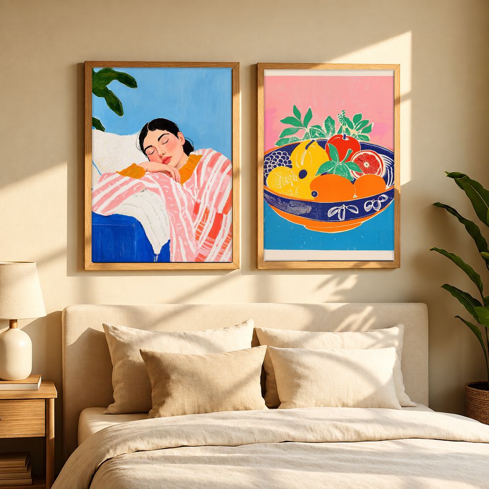 Set de 2 cuadros decorativos que combinan