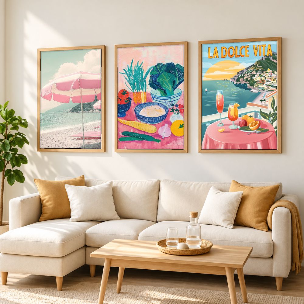 Set de 3 cuadros decorativos que combinan