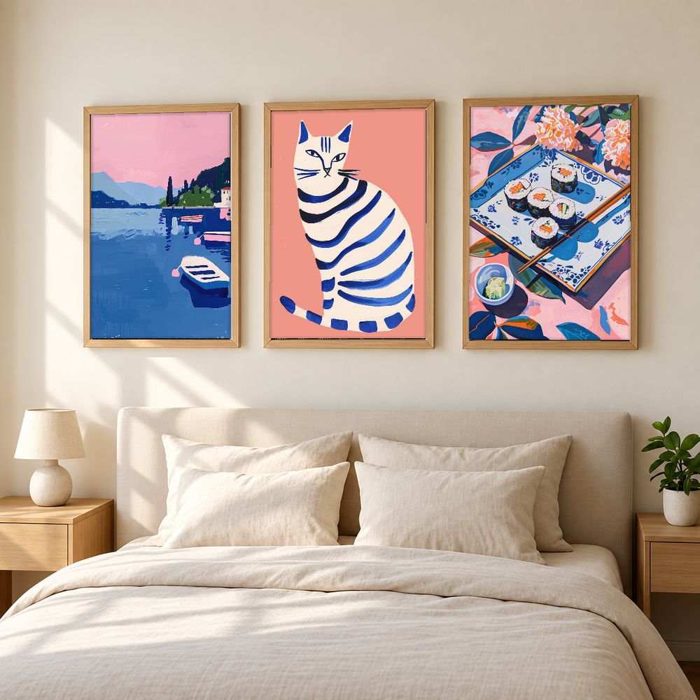 Set de 3 cuadros decorativos que combinan