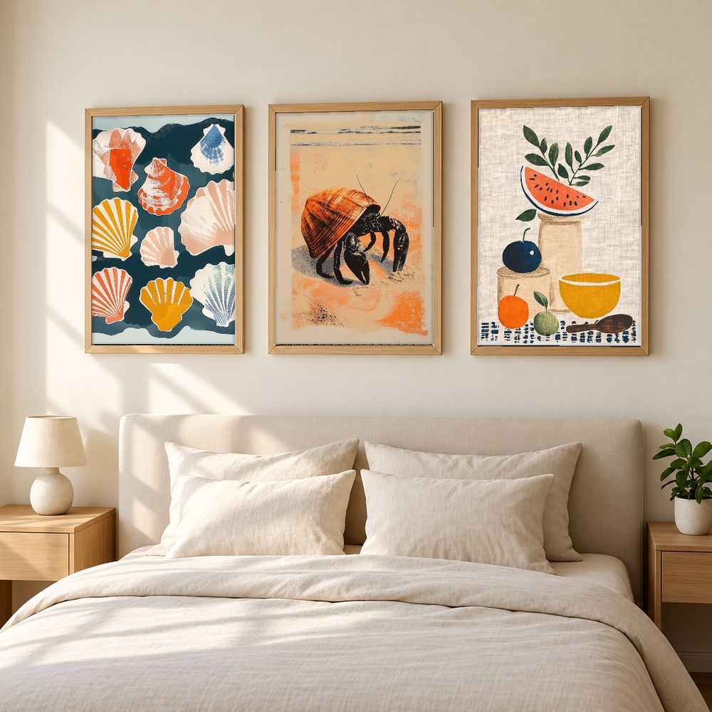 Set de 3 cuadros decorativos que combinan