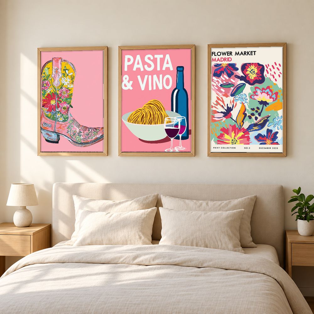 Set de 3 cuadros decorativos que combinan