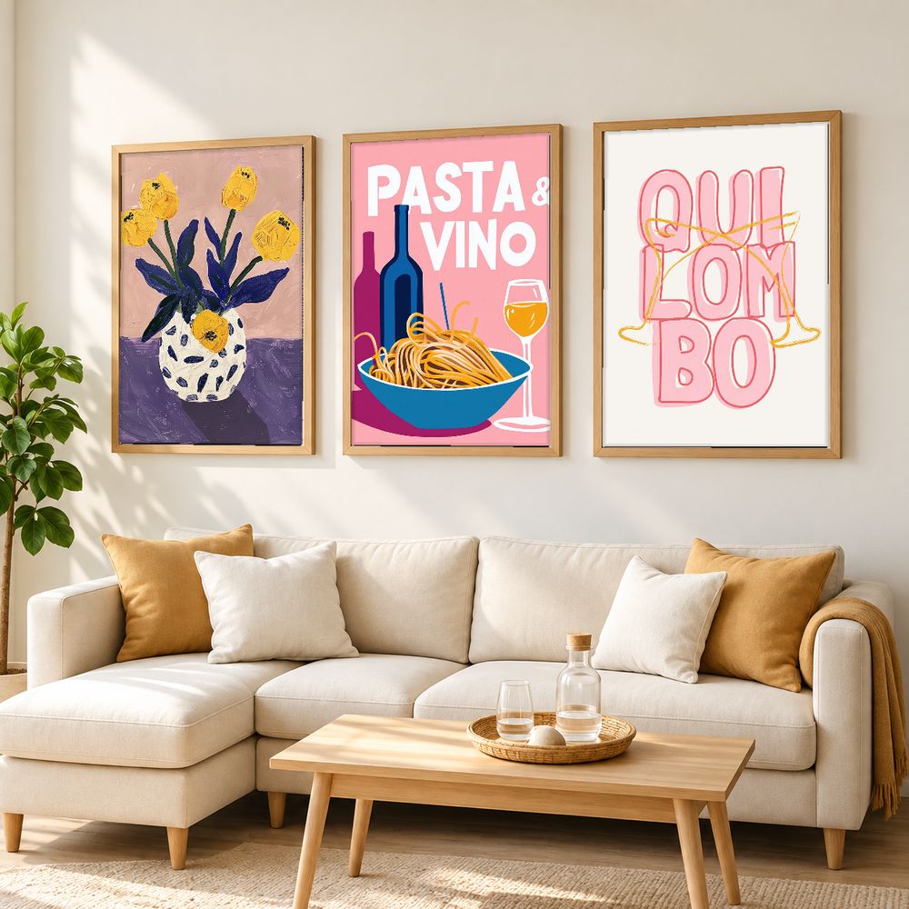 Set de 3 cuadros decorativos que combinan