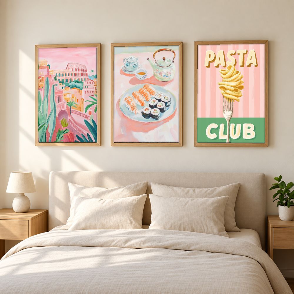 Set de 3 cuadros decorativos que combinan