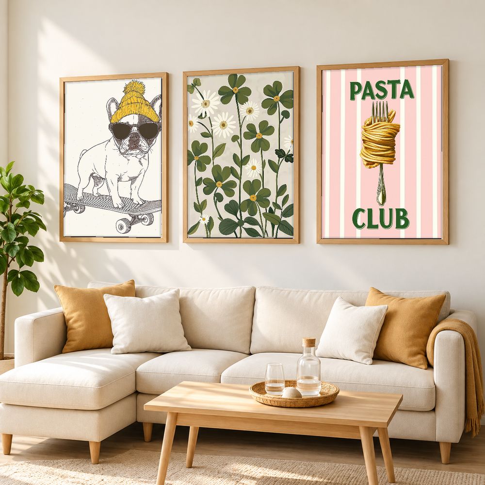 Set de 3 cuadros decorativos que combinan