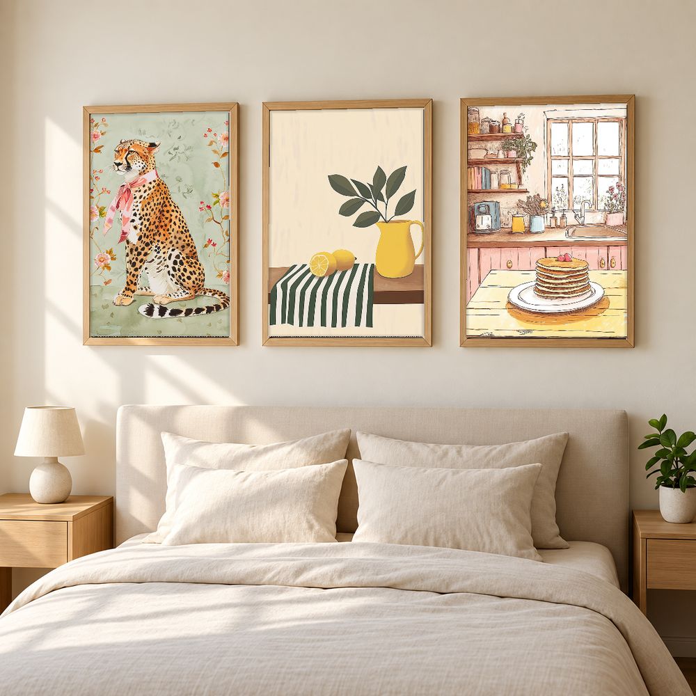 Set de 3 cuadros decorativos que combinan