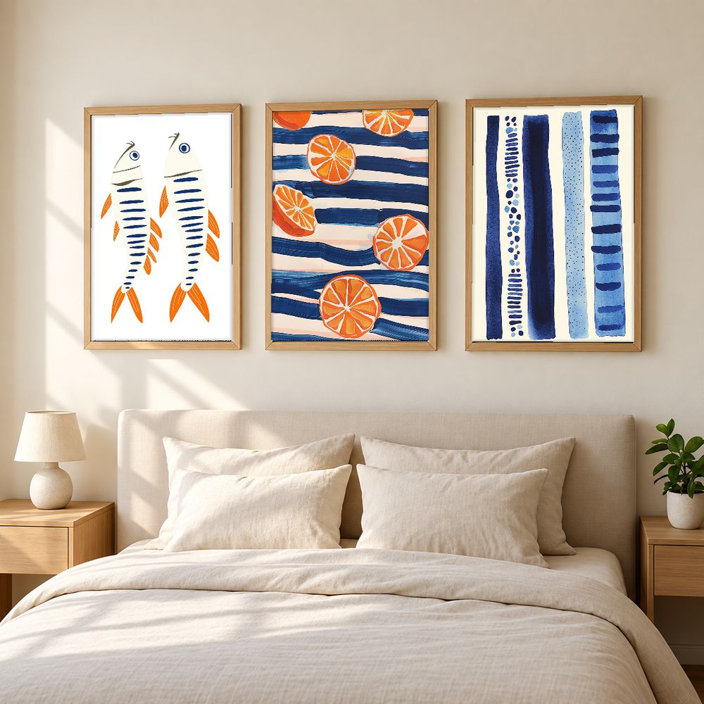 Set de 3 cuadros decorativos que combinan