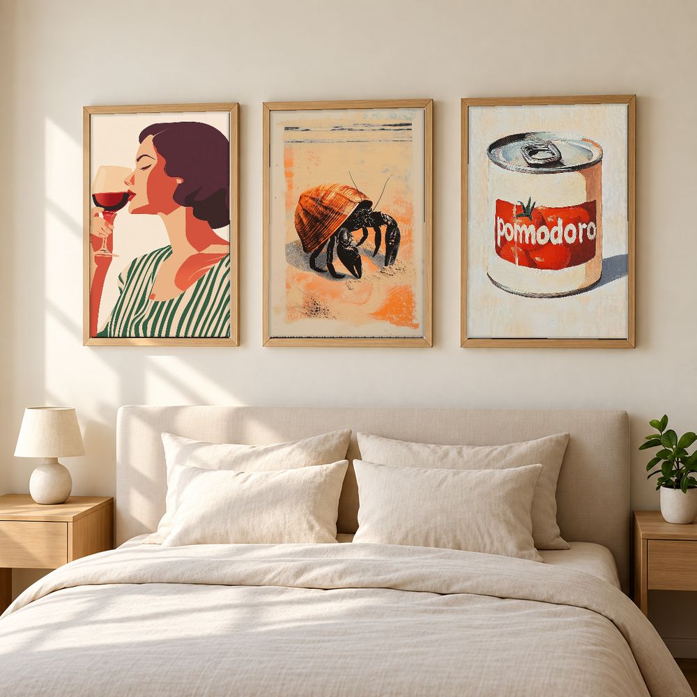Set de 3 cuadros decorativos que combinan