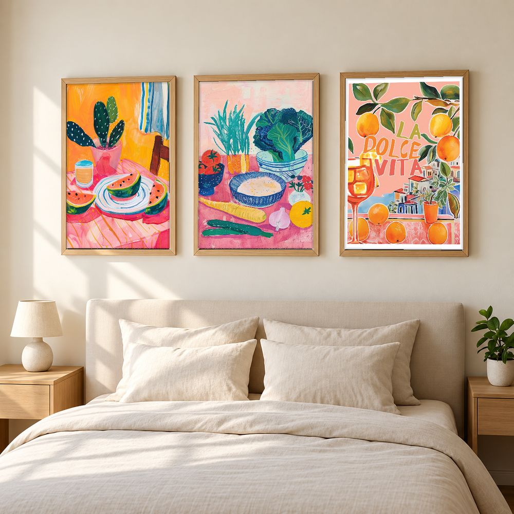 Set de 3 cuadros decorativos que combinan
