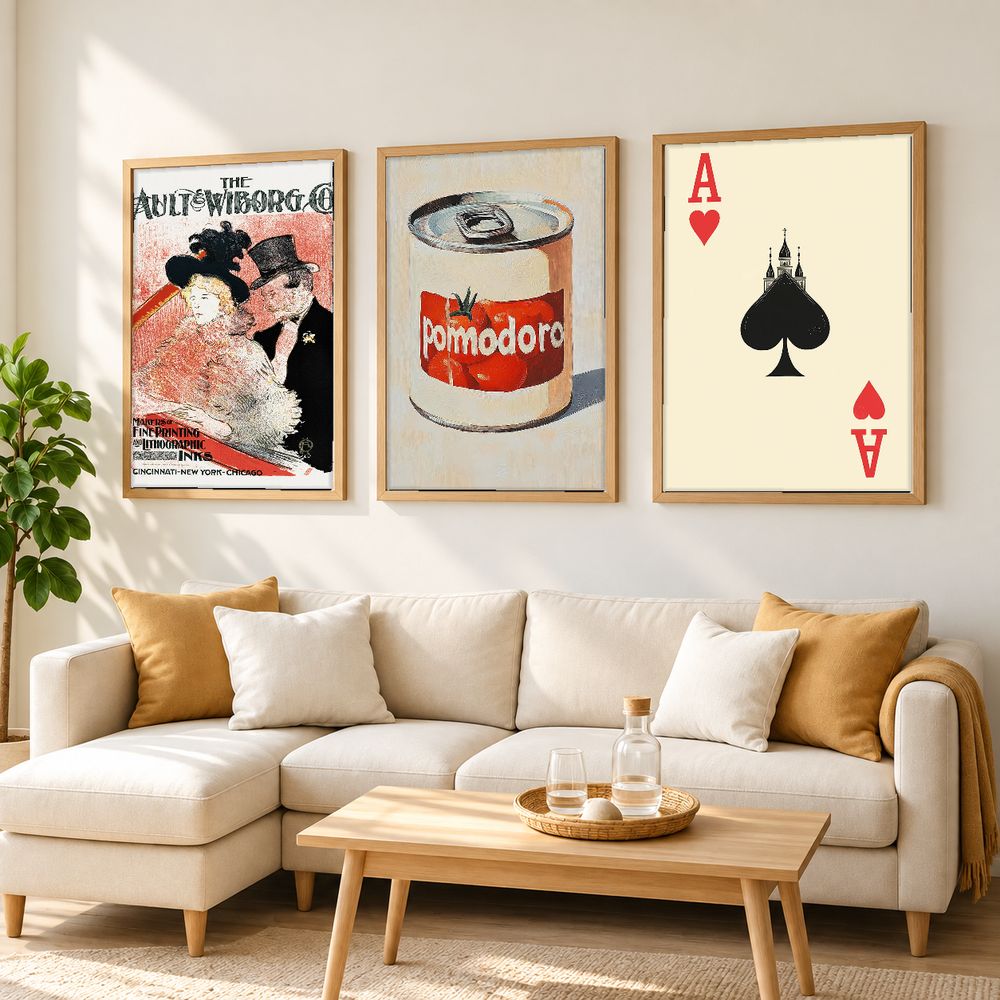 Set de 3 cuadros decorativos que combinan