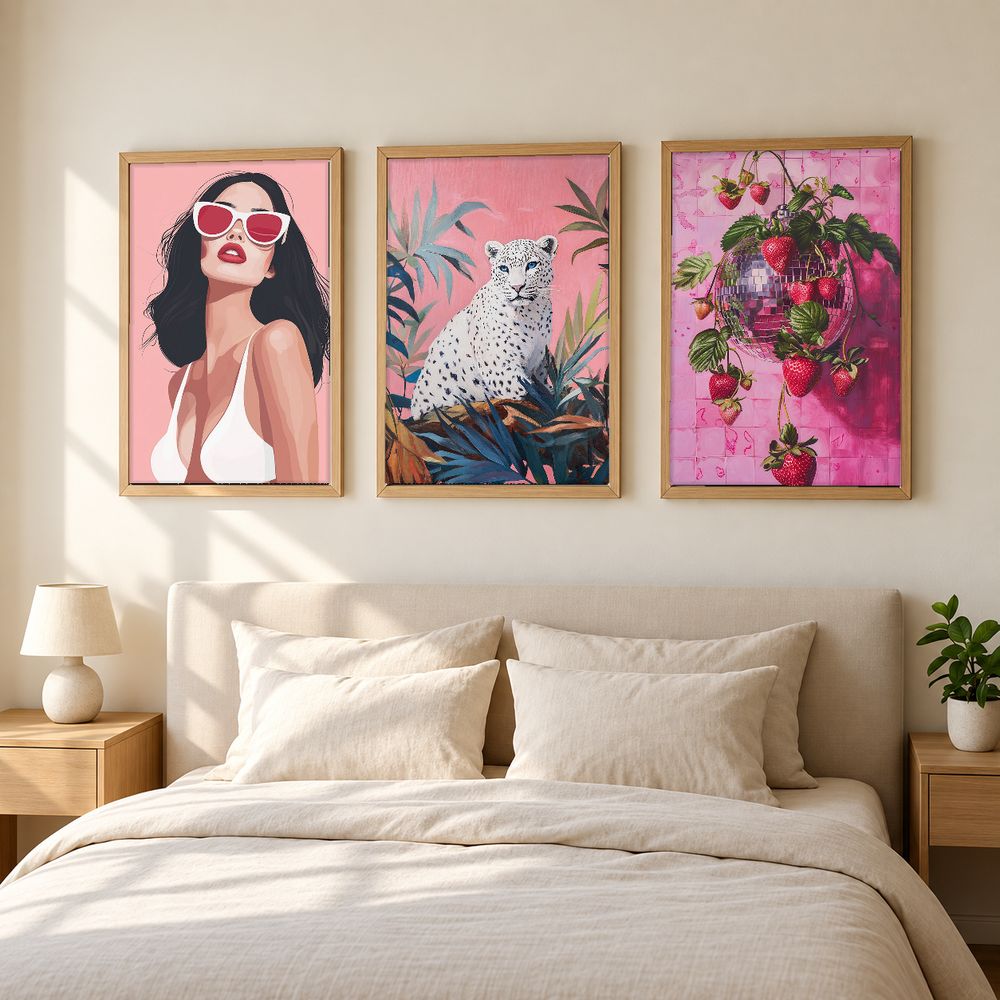 Set de 3 cuadros decorativos que combinan