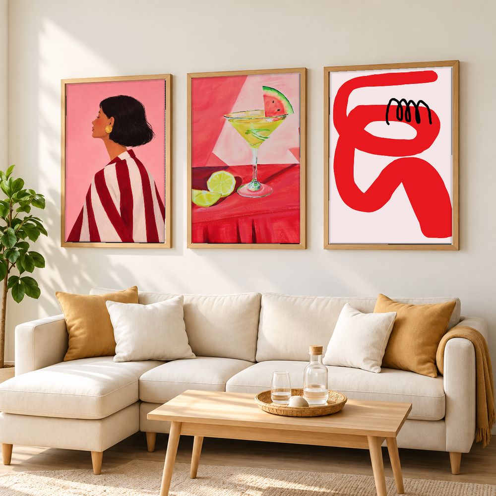 Set de 3 cuadros decorativos que combinan