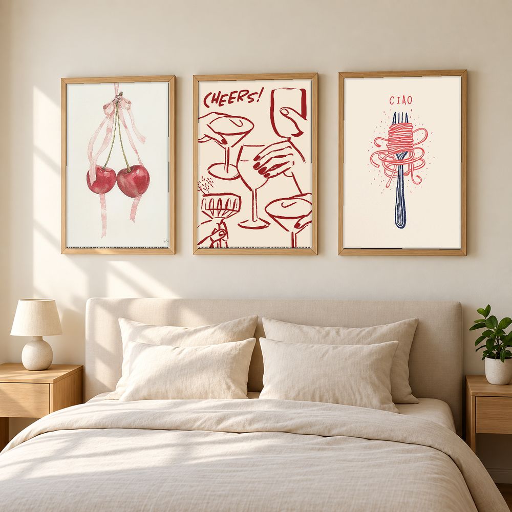 Set de 3 cuadros decorativos que combinan