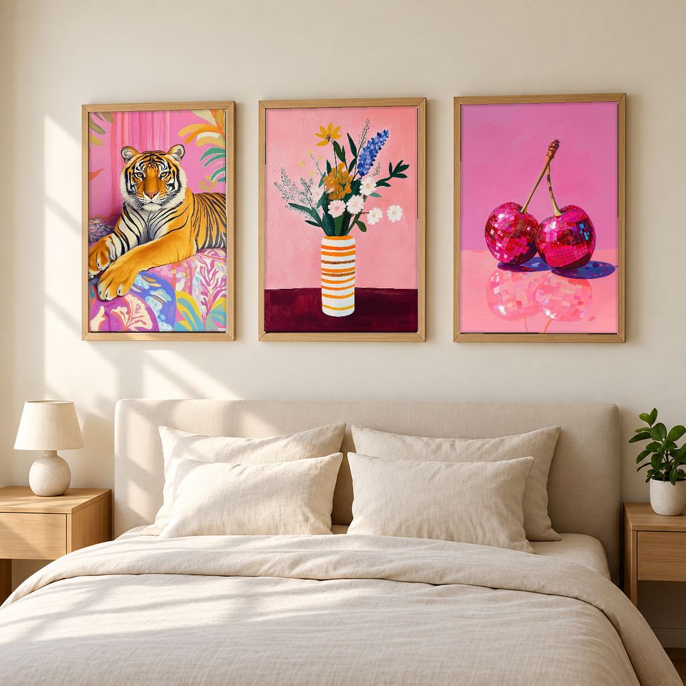 Set de 3 cuadros decorativos que combinan
