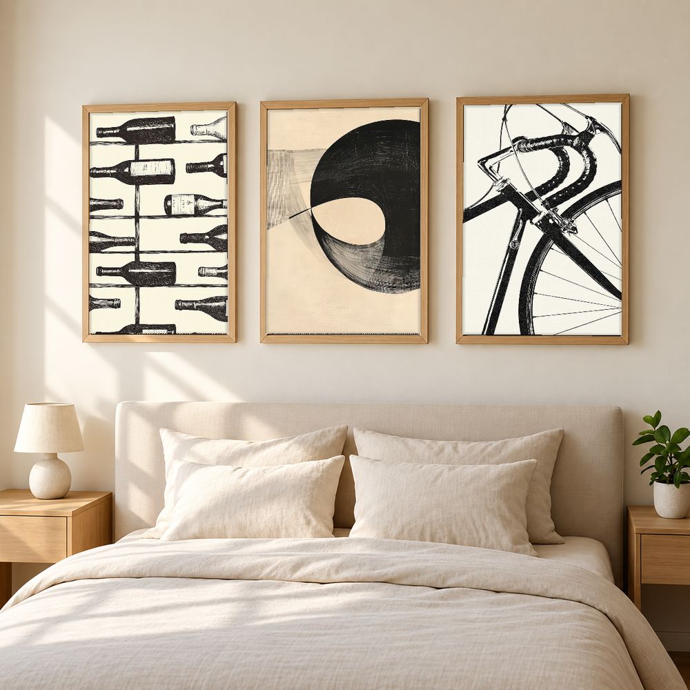 Set de 3 cuadros decorativos que combinan