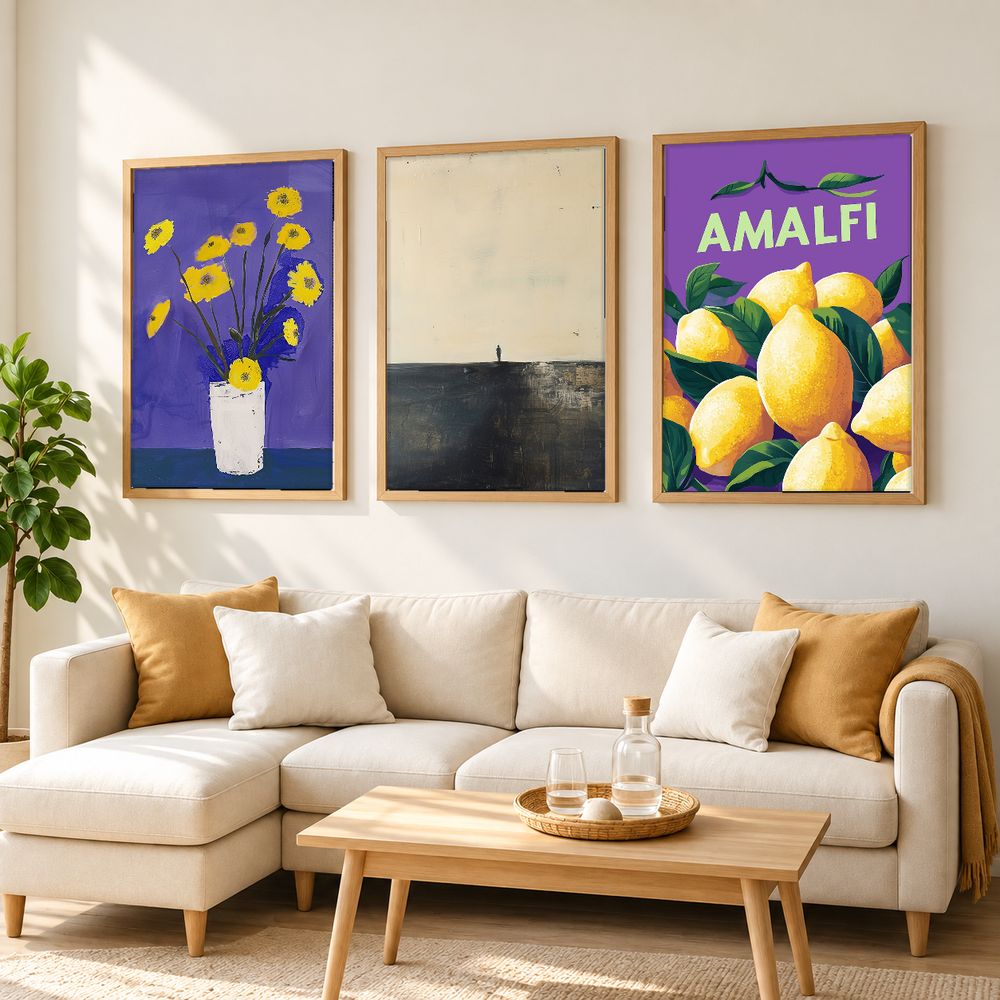 Set de 3 cuadros decorativos que combinan