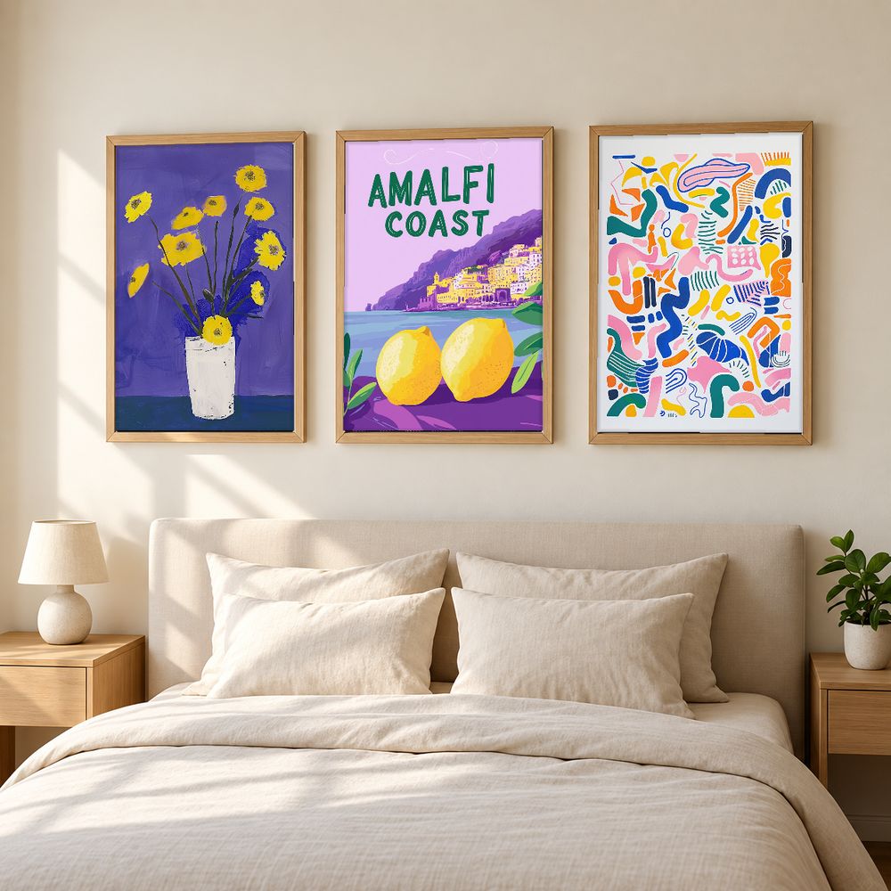Set de 3 cuadros decorativos que combinan