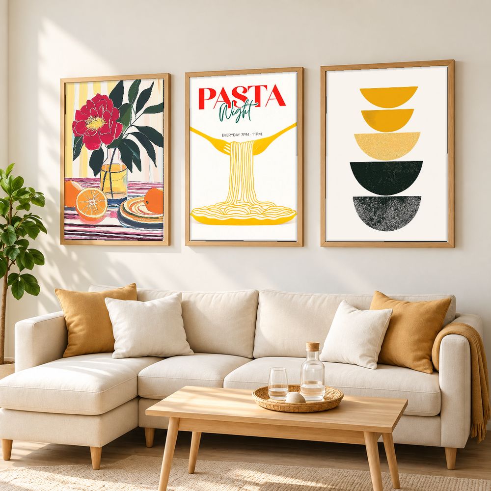 Set de 3 cuadros decorativos que combinan