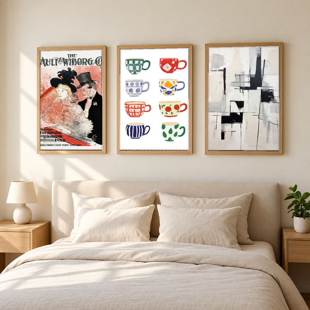 Set de 3 cuadros decorativos que combinan