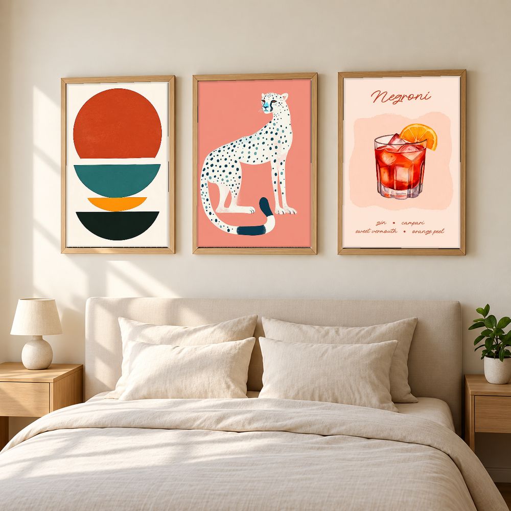 Set de 3 cuadros decorativos que combinan