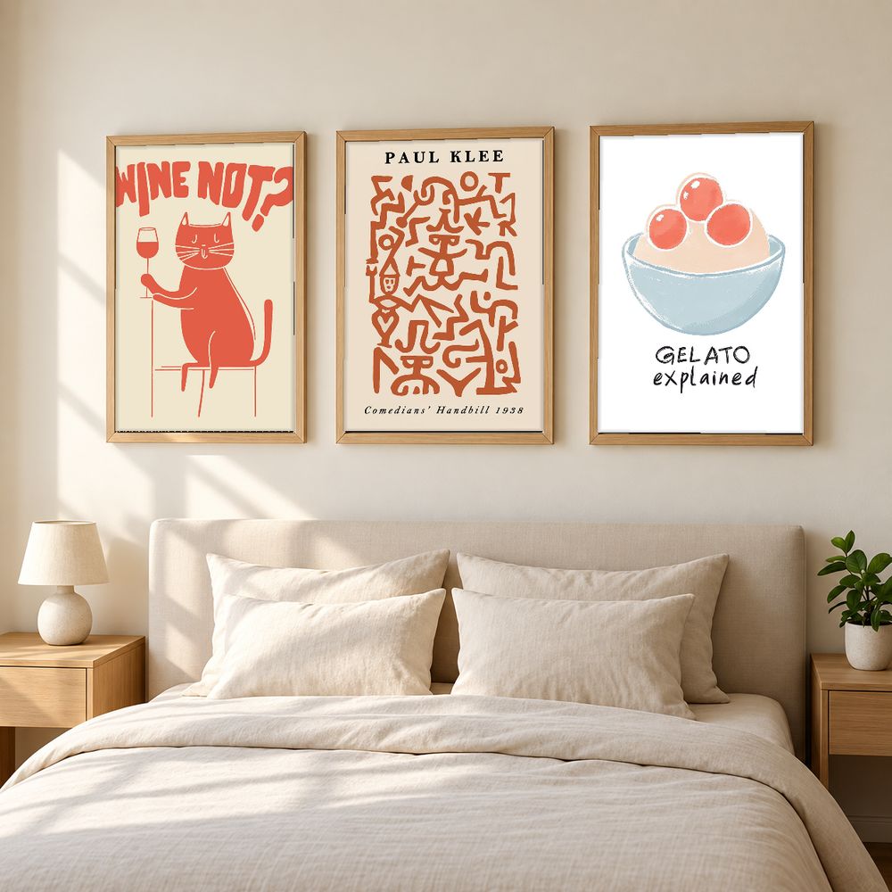 Set de 3 cuadros decorativos que combinan
