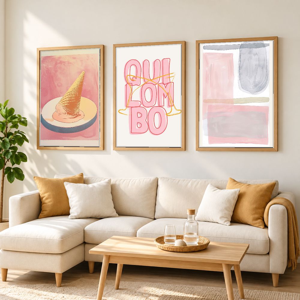 Set de 3 cuadros decorativos que combinan