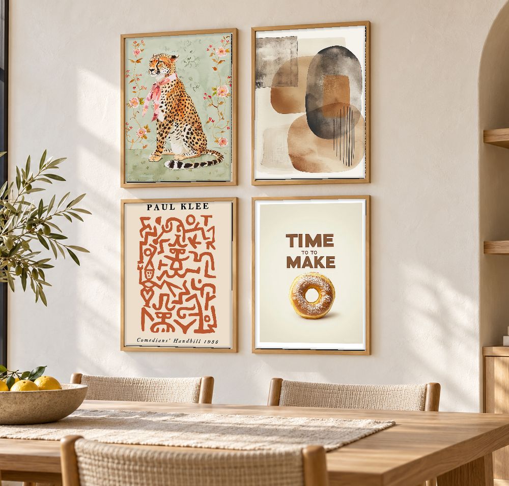 Set de 4 cuadros decorativos que combinan