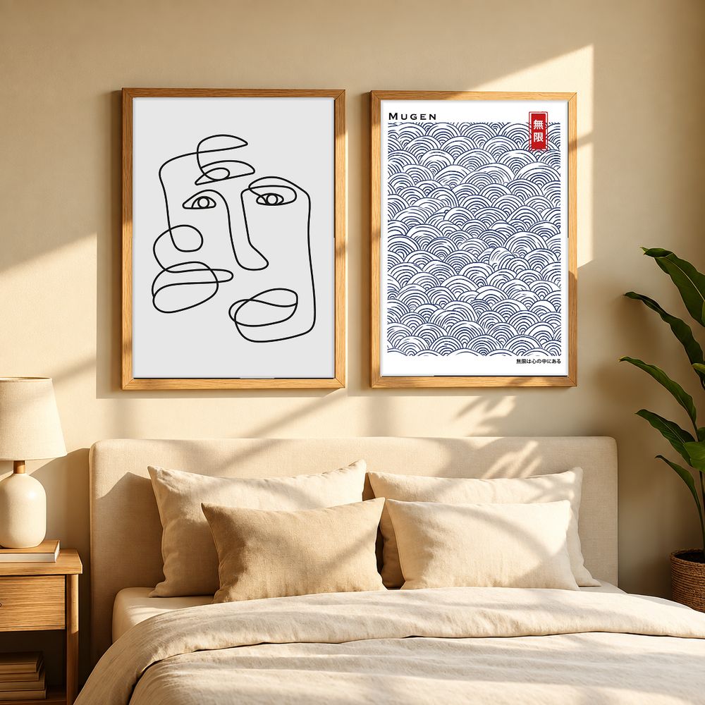 Set de 2 cuadros decorativos que combinan