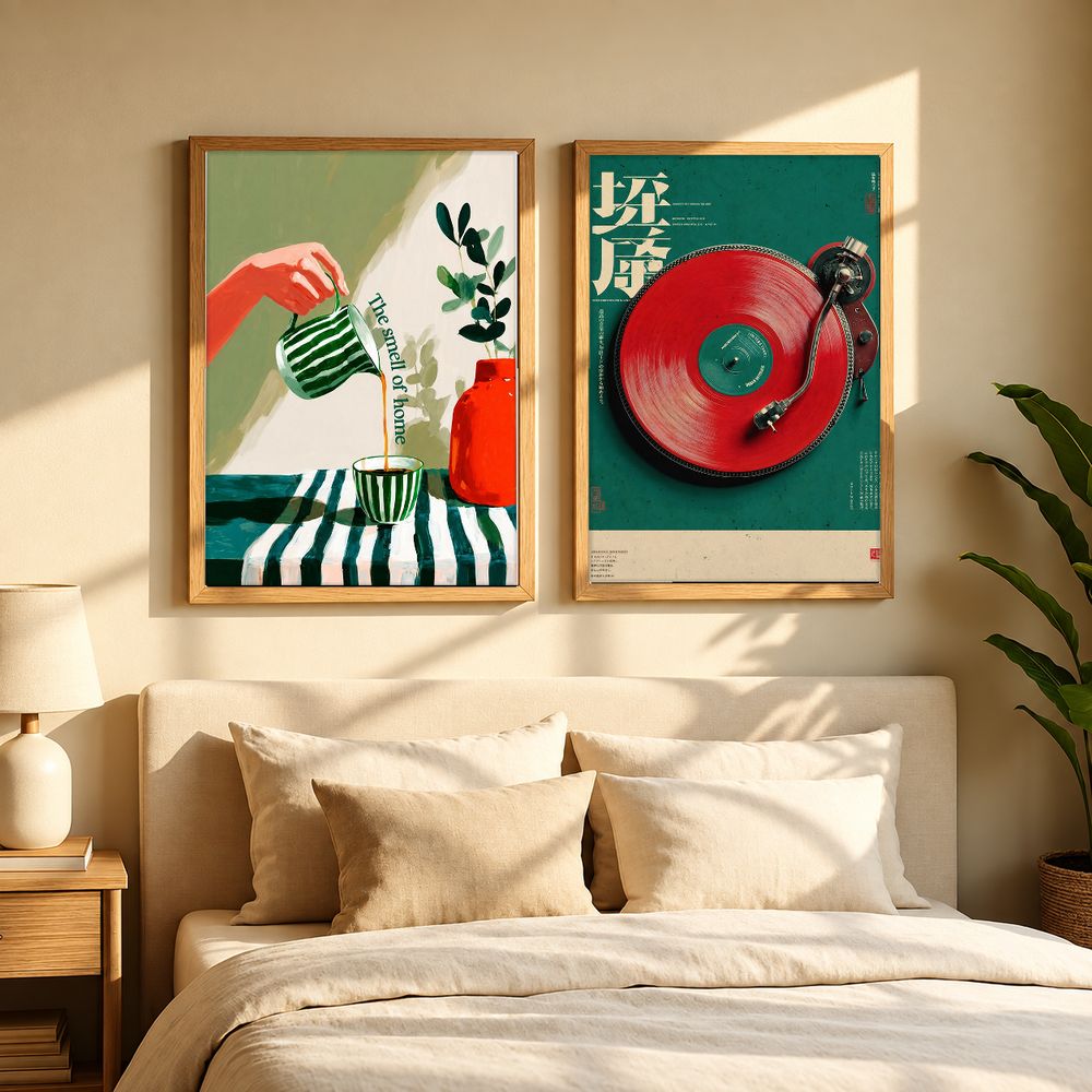 Set de 2 cuadros decorativos que combinan