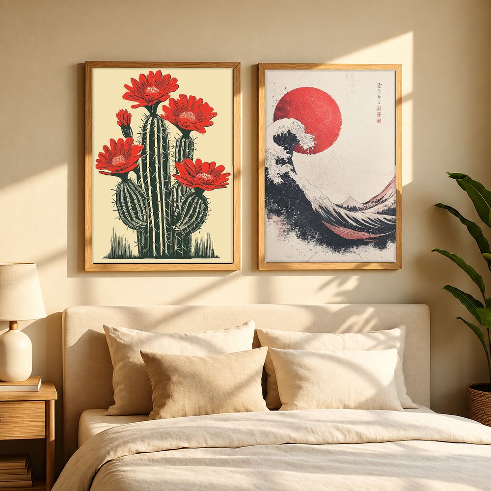 Set de 2 cuadros decorativos que combinan