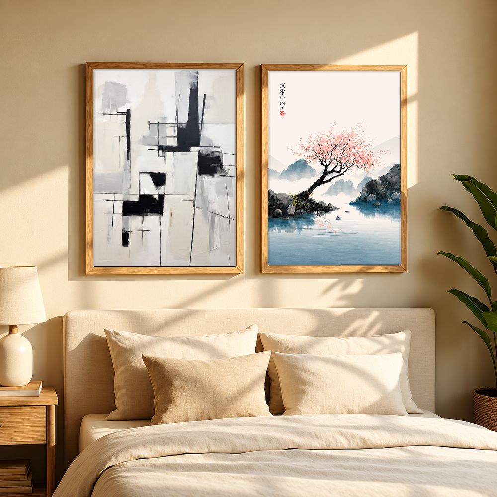 Set de 2 cuadros decorativos que combinan
