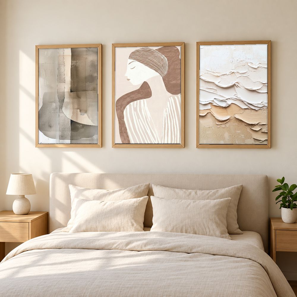 Set de 3 cuadros decorativos que combinan