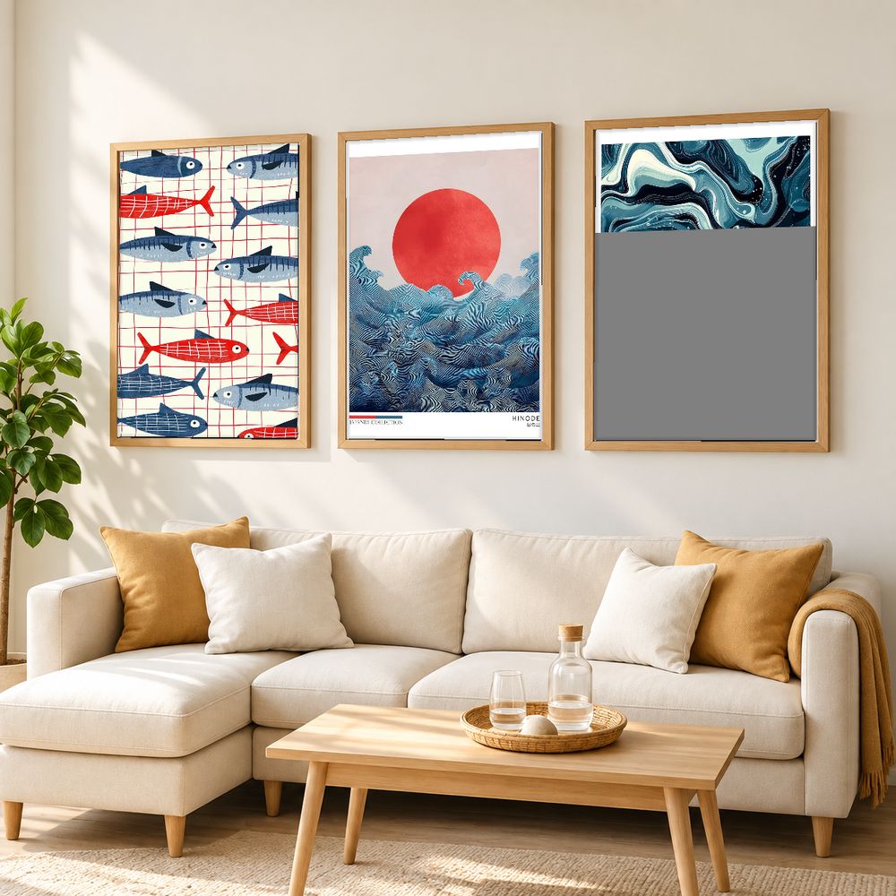Set de 3 cuadros decorativos que combinan