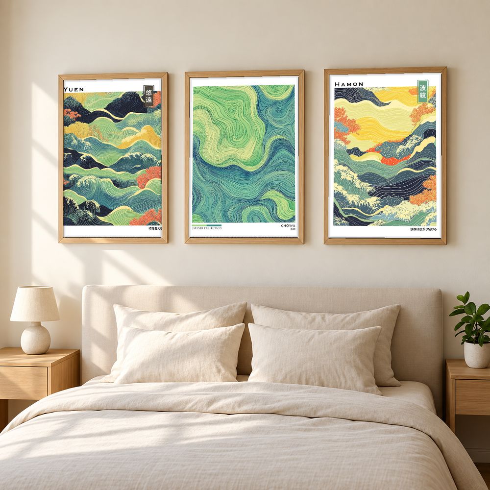 Set de 3 cuadros decorativos que combinan