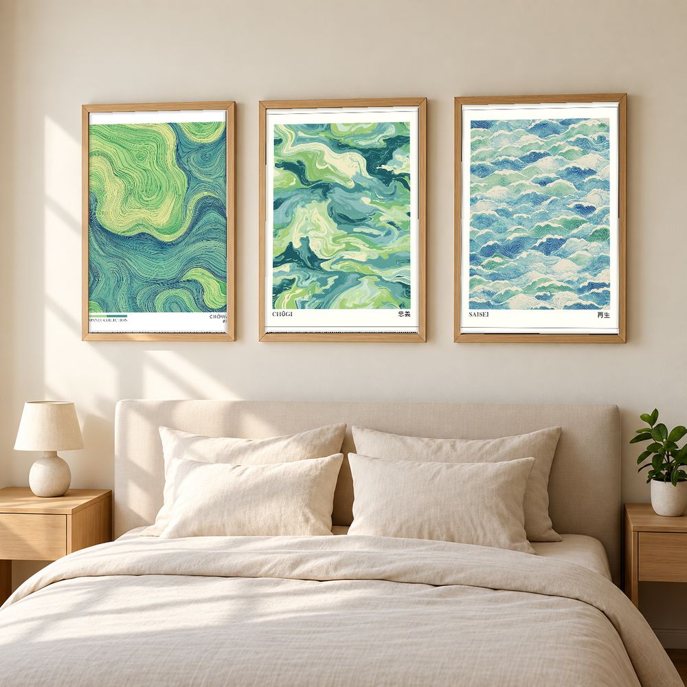 Set de 3 cuadros decorativos que combinan