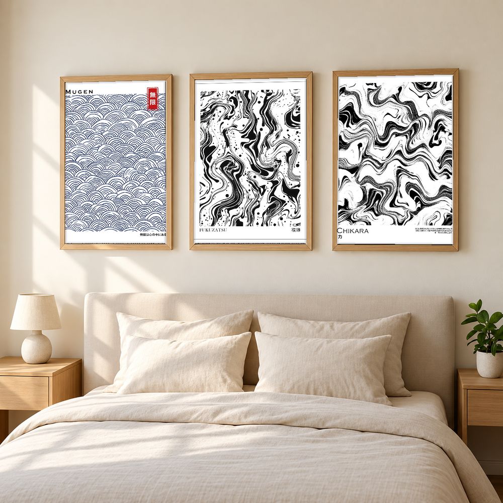 Set de 3 cuadros decorativos que combinan