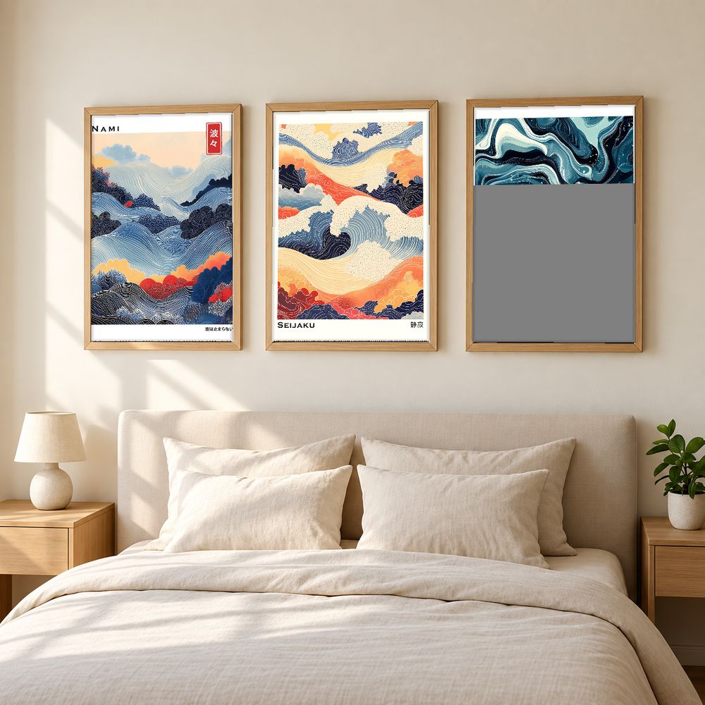 Set de 3 cuadros decorativos que combinan