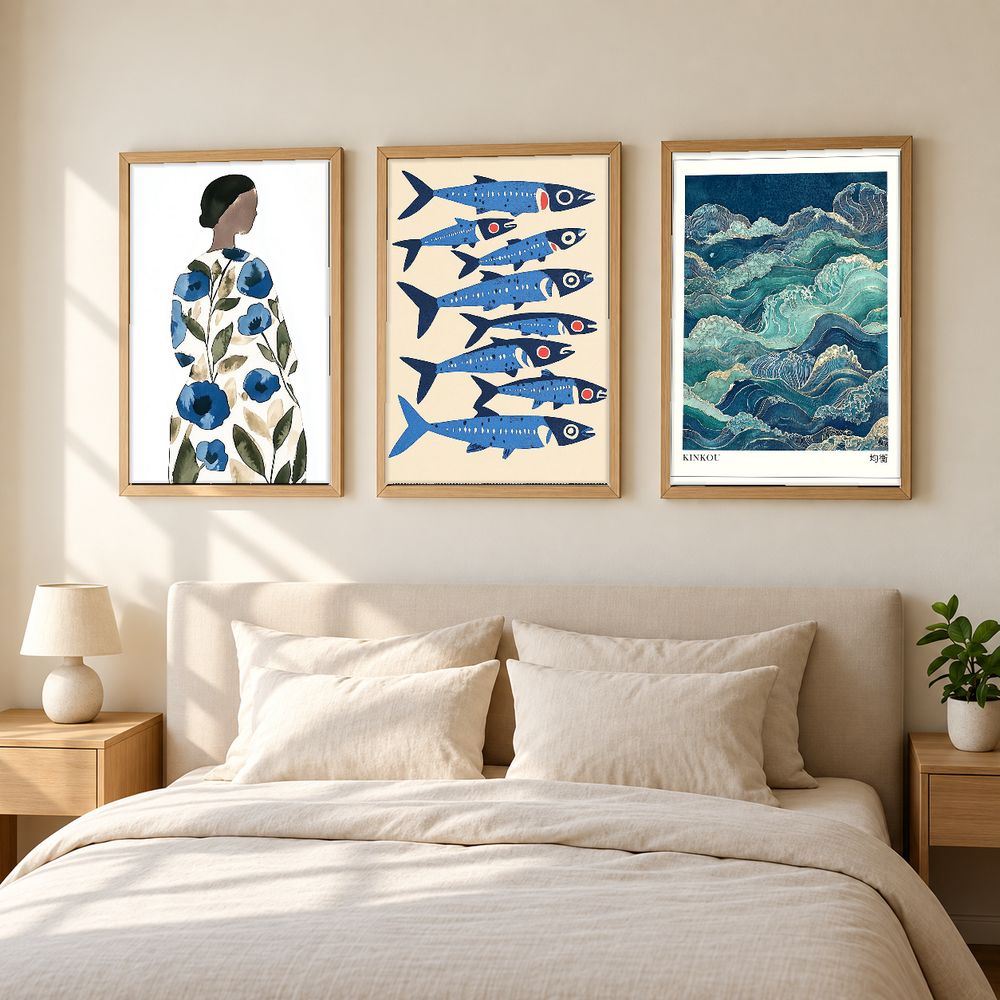 Set de 3 cuadros decorativos que combinan