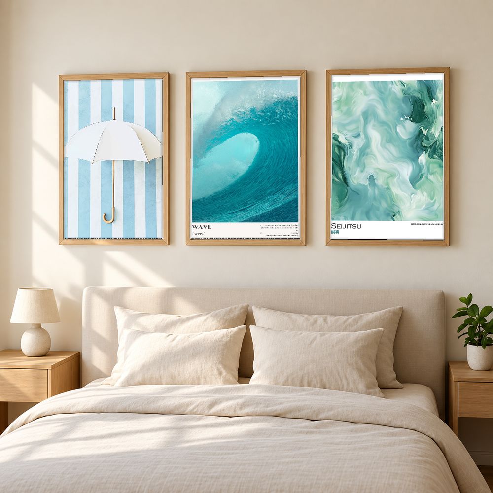 Set de 3 cuadros decorativos que combinan