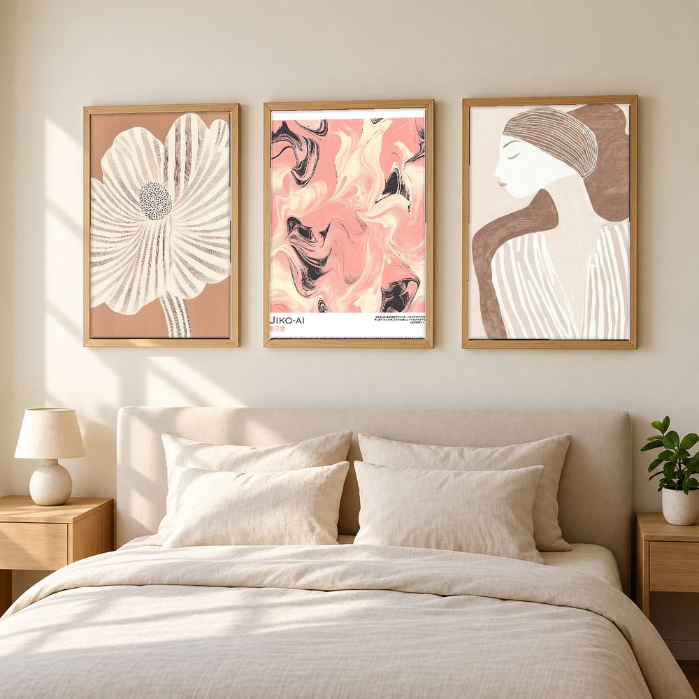 Set de 3 cuadros decorativos que combinan
