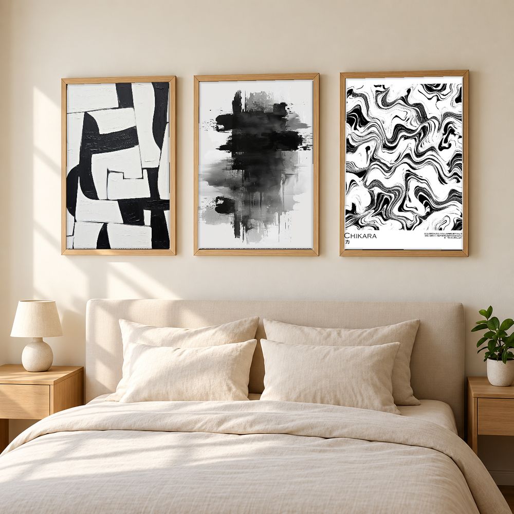 Set de 3 cuadros decorativos que combinan