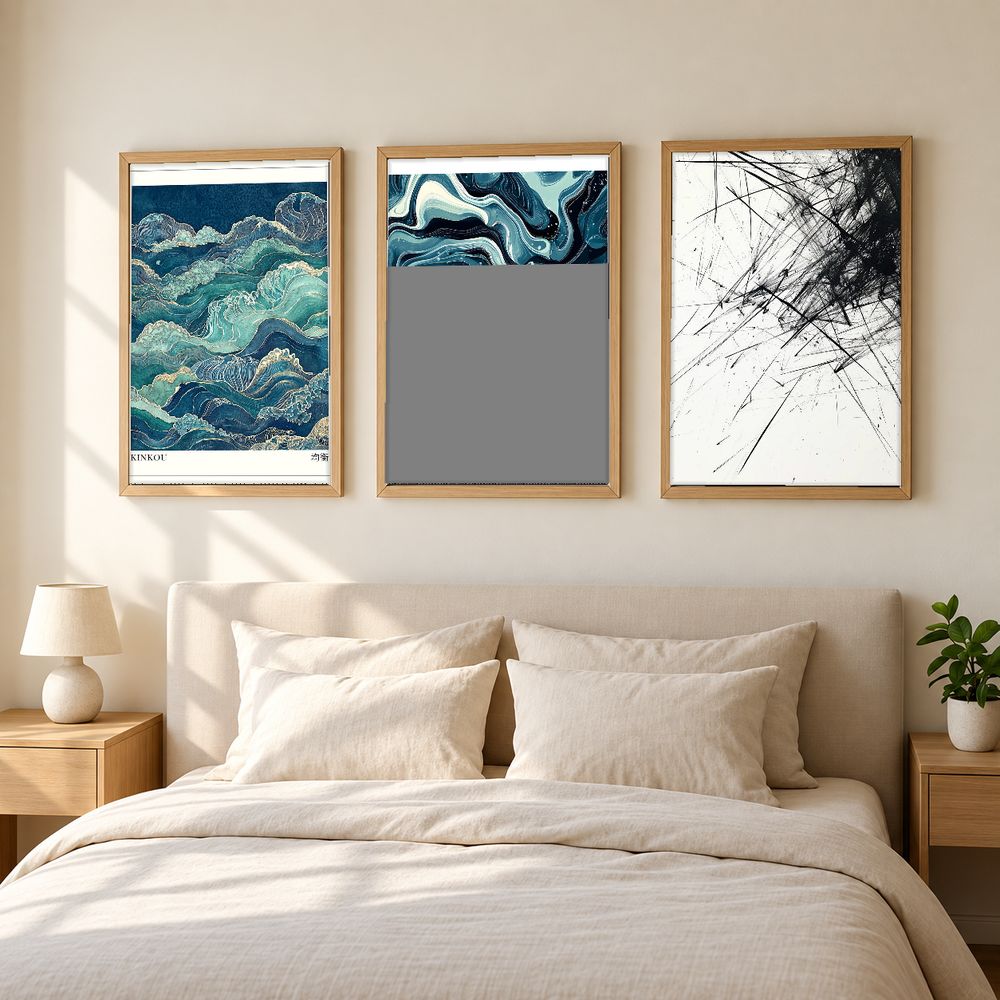 Set de 3 cuadros decorativos que combinan