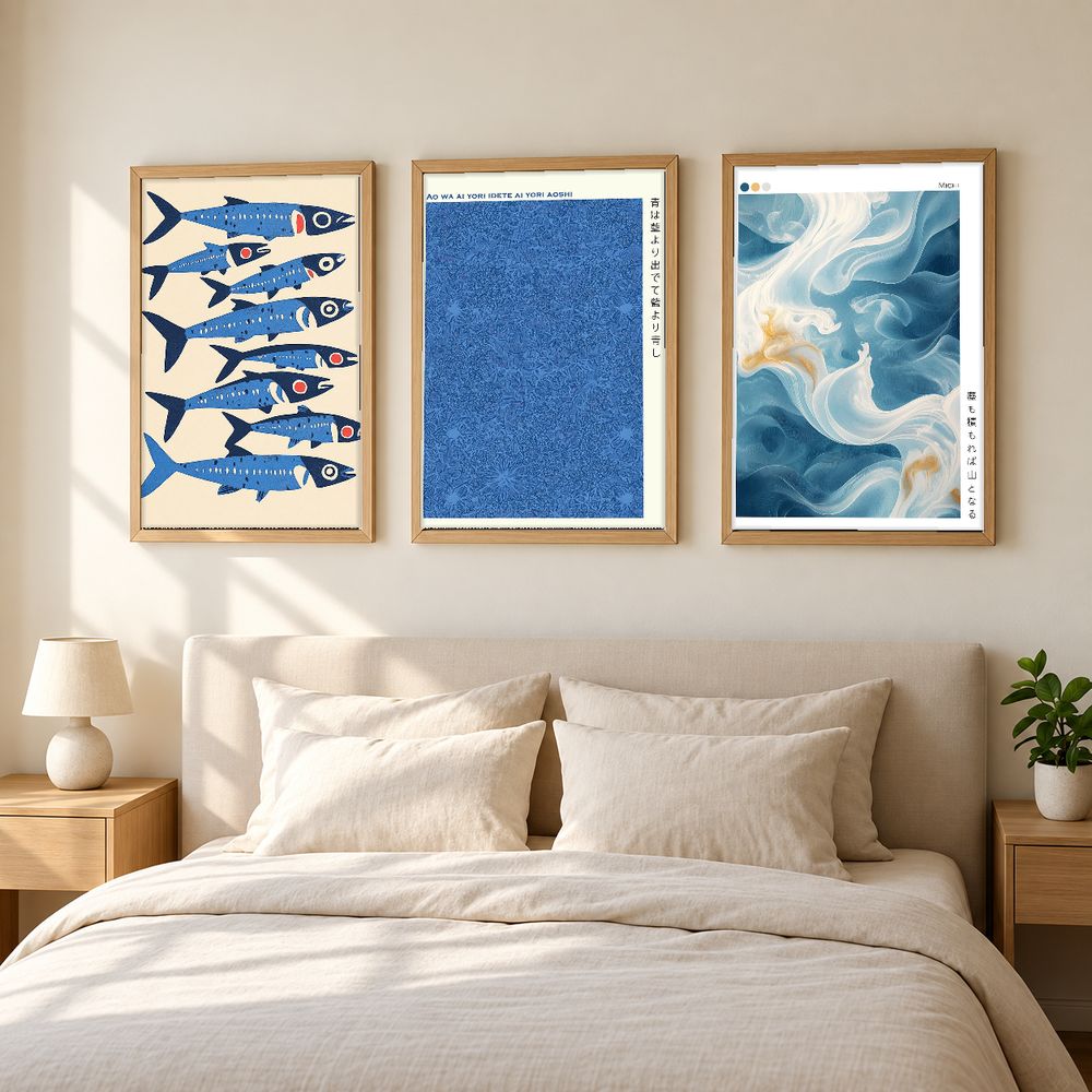 Set de 3 cuadros decorativos que combinan