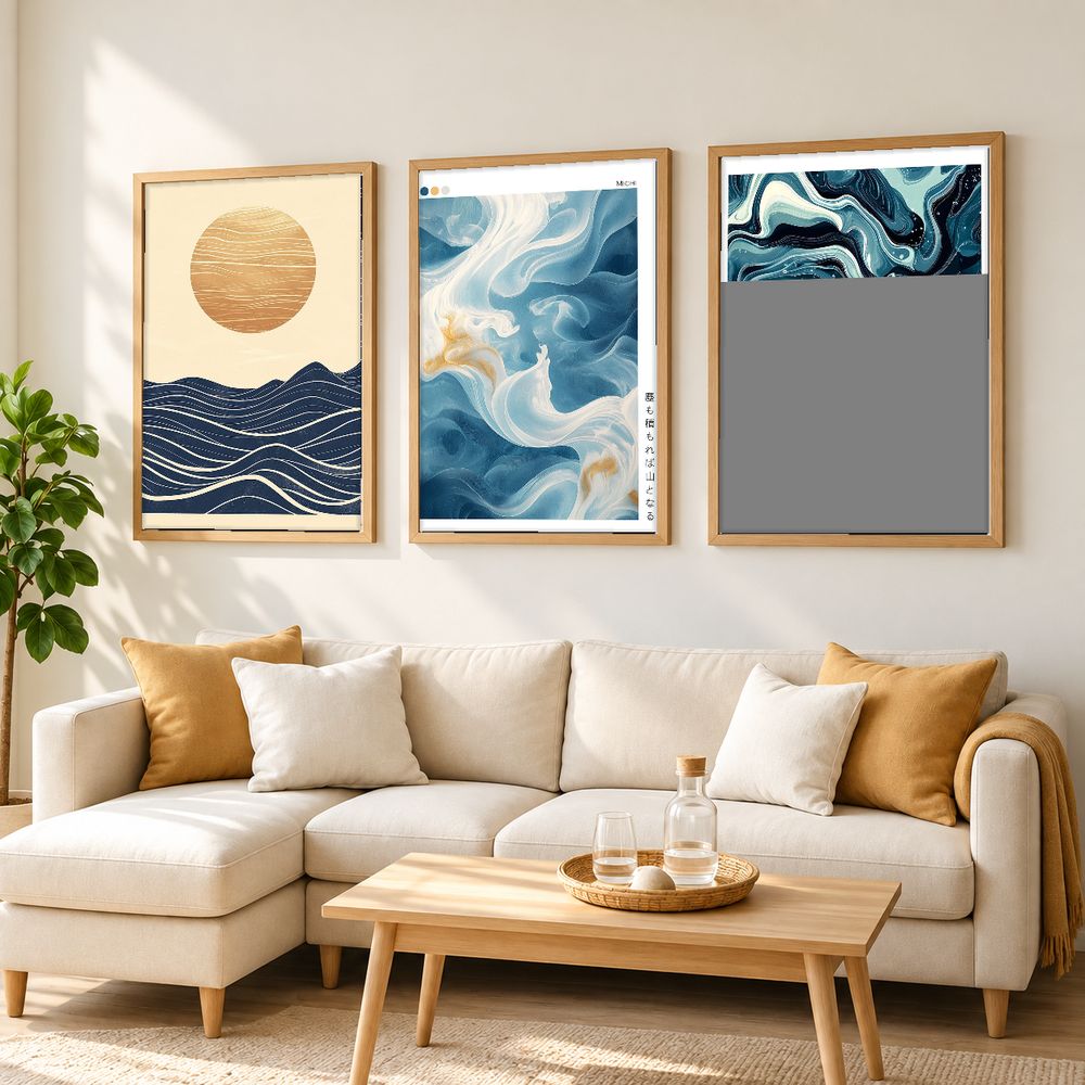 Set de 3 cuadros decorativos que combinan