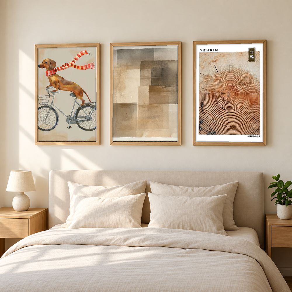 Set de 3 cuadros decorativos que combinan