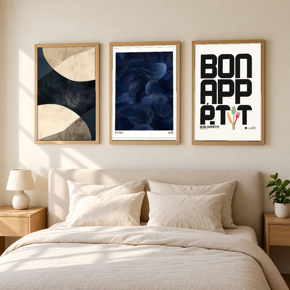 Set de 3 cuadros decorativos que combinan