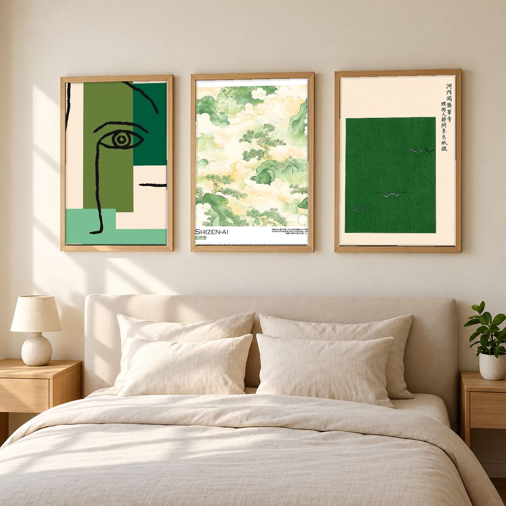 Set de 3 cuadros decorativos que combinan