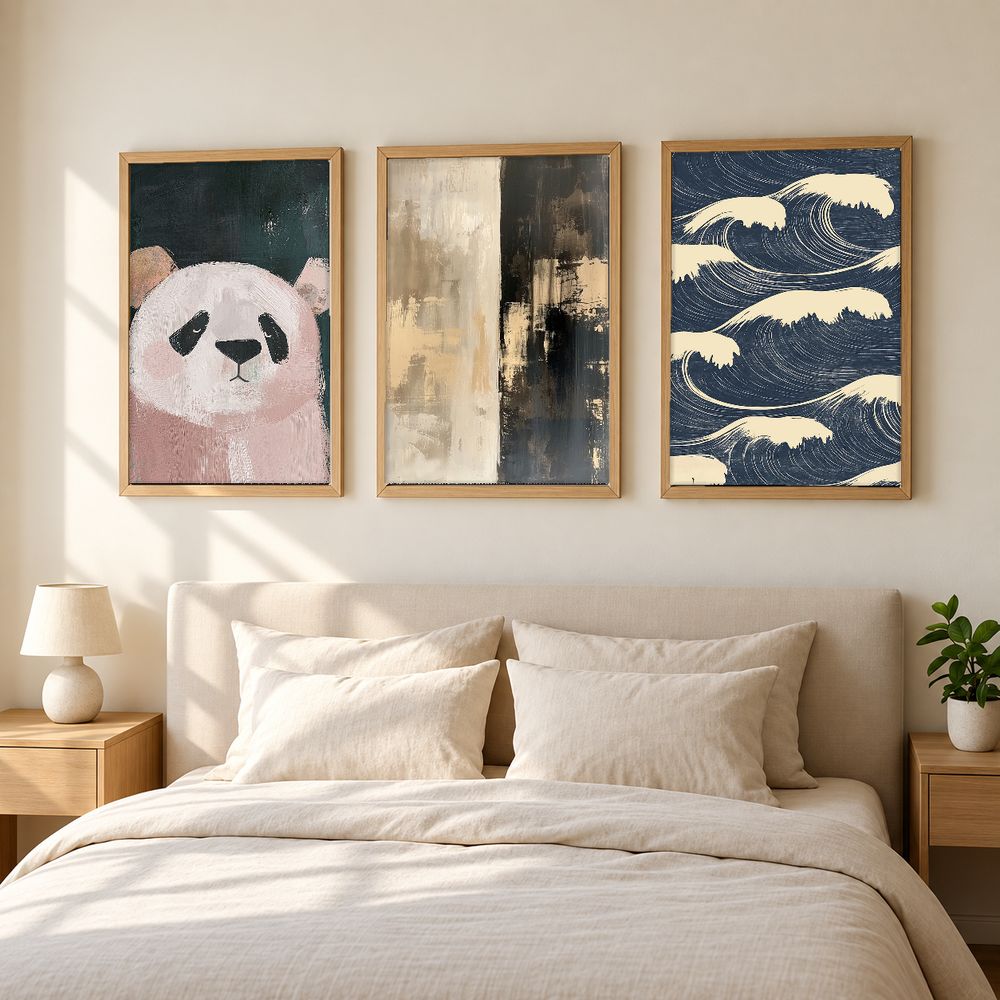 Set de 3 cuadros decorativos que combinan